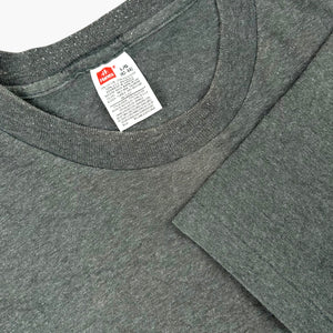 1990s HANES BLACK MARLE POCKET T-SHIRT