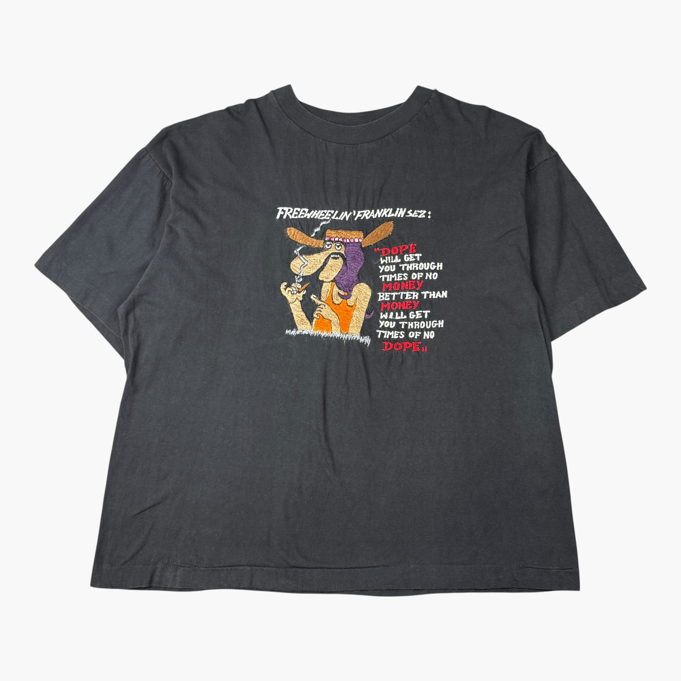 LLICA LLIFUKIN'CA 90s tシャツ 1990S FREEWHEELIN FRANKLIN T-SHIRT – JERKS™