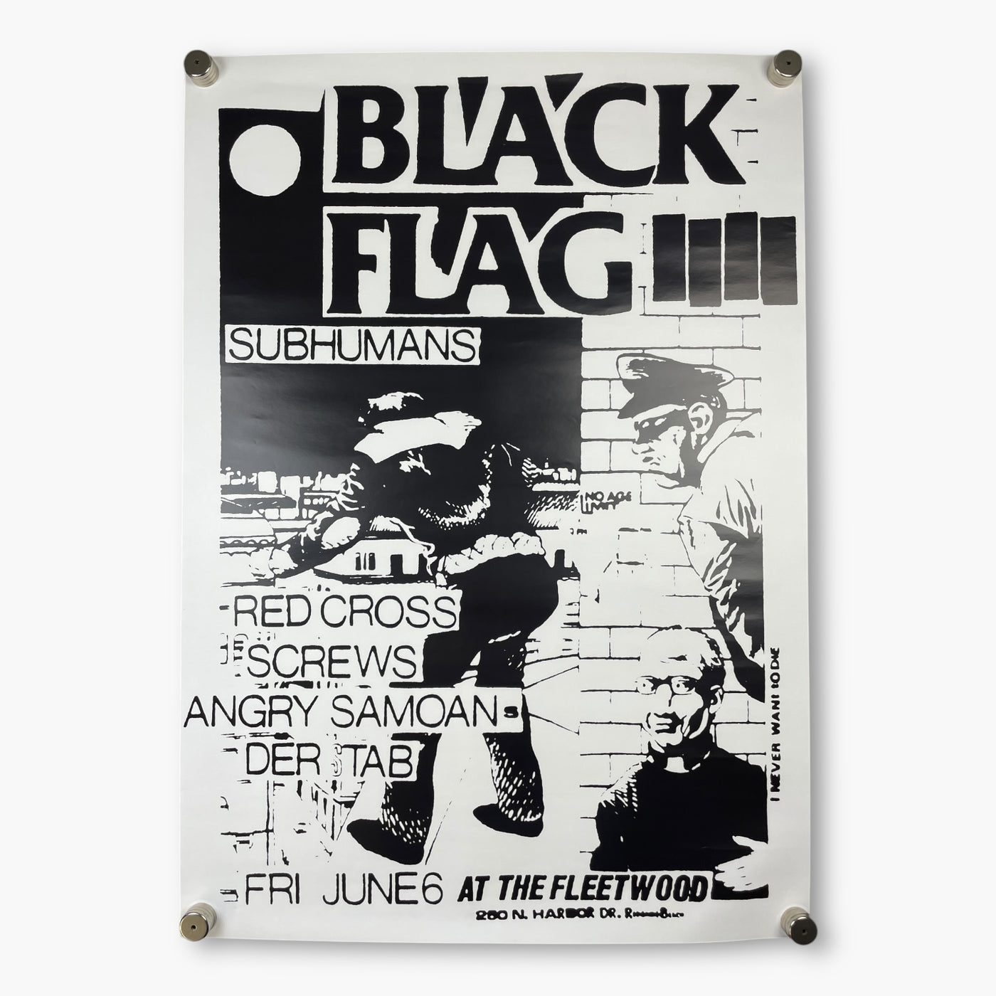 LATE 90S BLACK FLAG POSTER