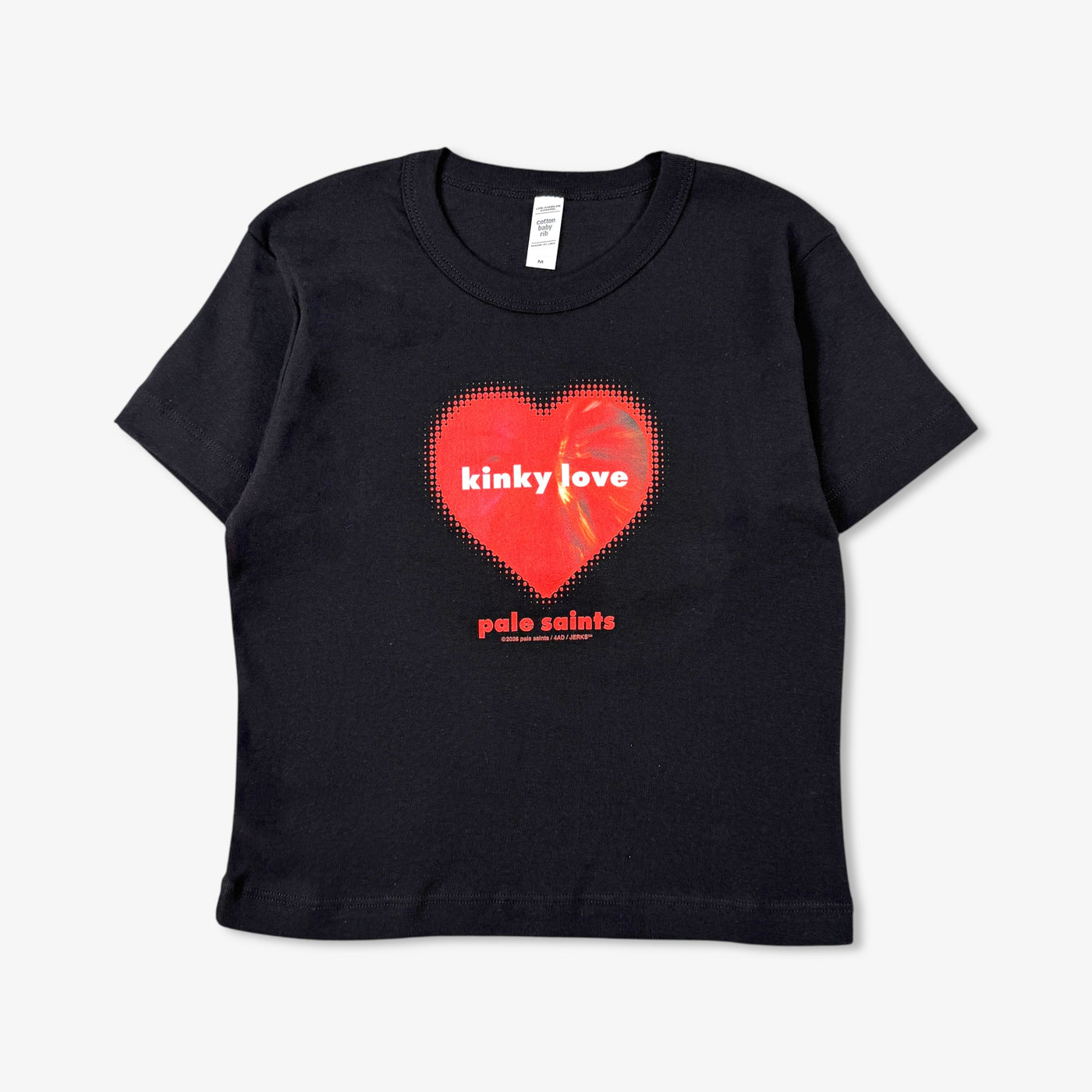 PALE SAINTS KINKY LOVE BLACK BABY TEE – JERKS™