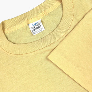 1980s FADED YELLOW POCKET T-SHIRT