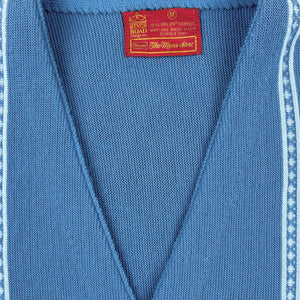 60S LIGHT BLUE STRIPE CARDIGAN