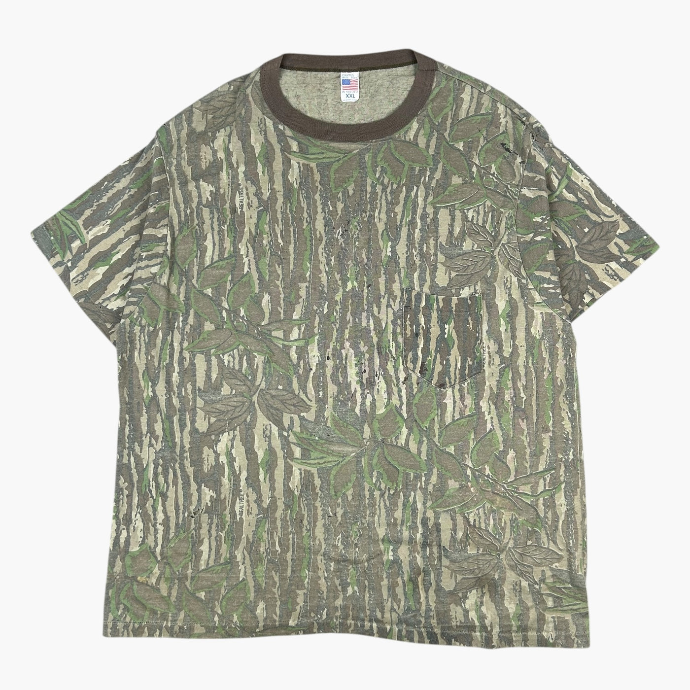 1980s REALTREE CAMO POCKET T-SHIRT