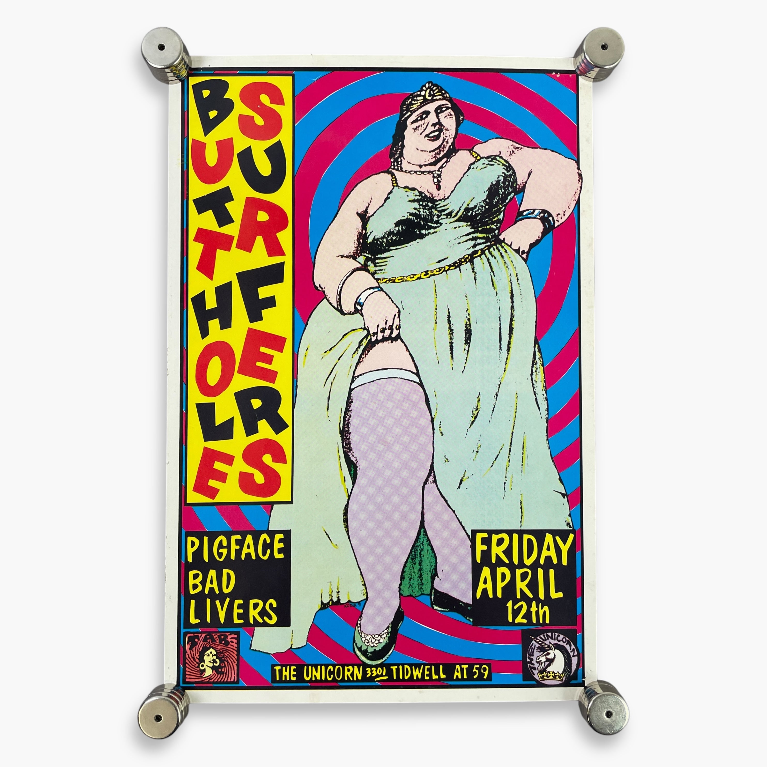 BUTTHOLE SURFERS 1991 ヴィンテージポスター B0F592C9-985E-466F-B8AA-