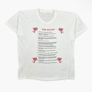 LATE 80S THE RULES T-SHIRT