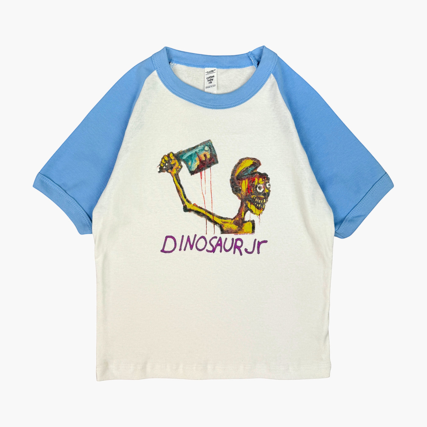 DINOSAUR JR. START CHOPPIN' BLUE S/S RAGLAN