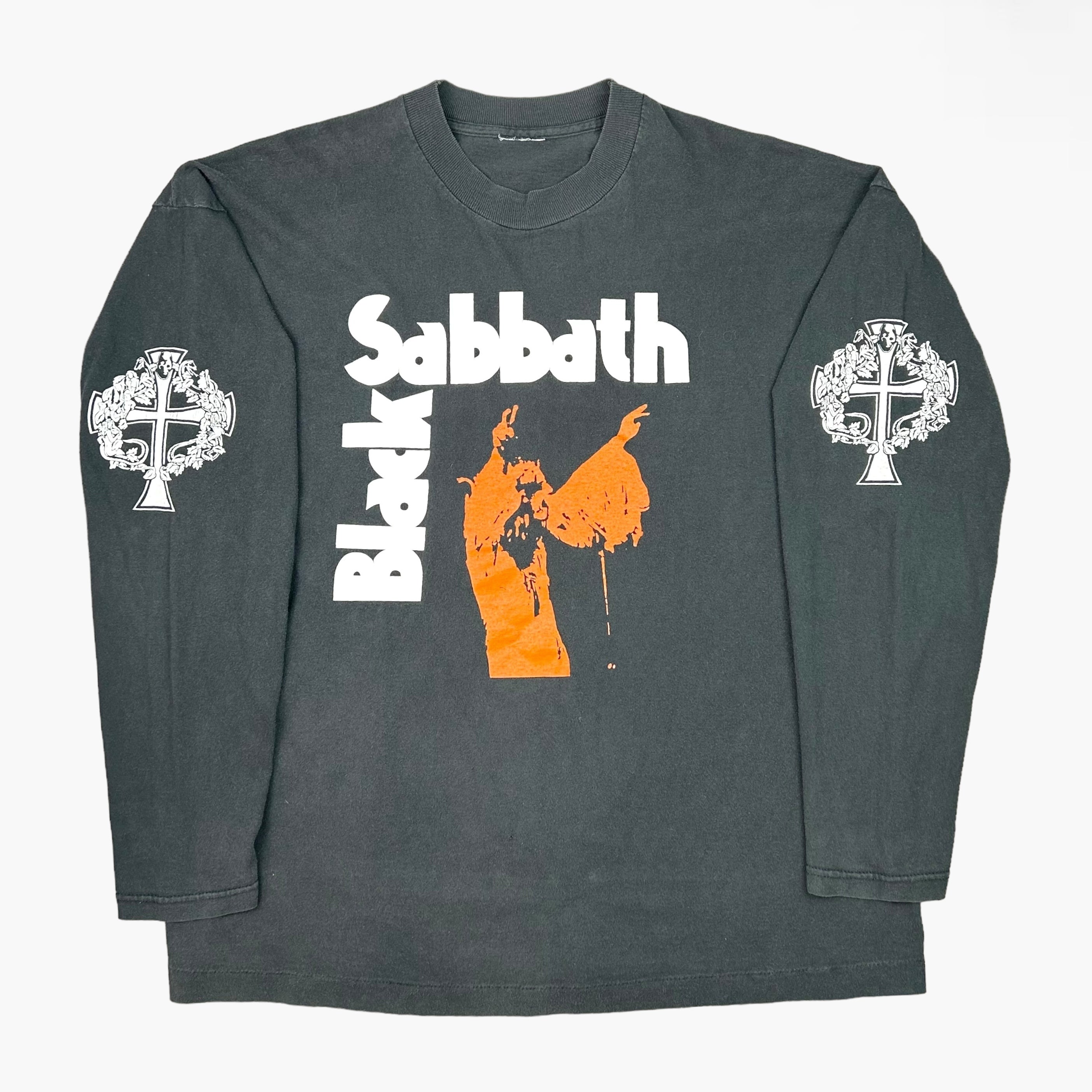 トップス Black Sabbath BROCKUM L 90s Vintage Black Sabbath Shirt Mens Large Cross Purposes Tour