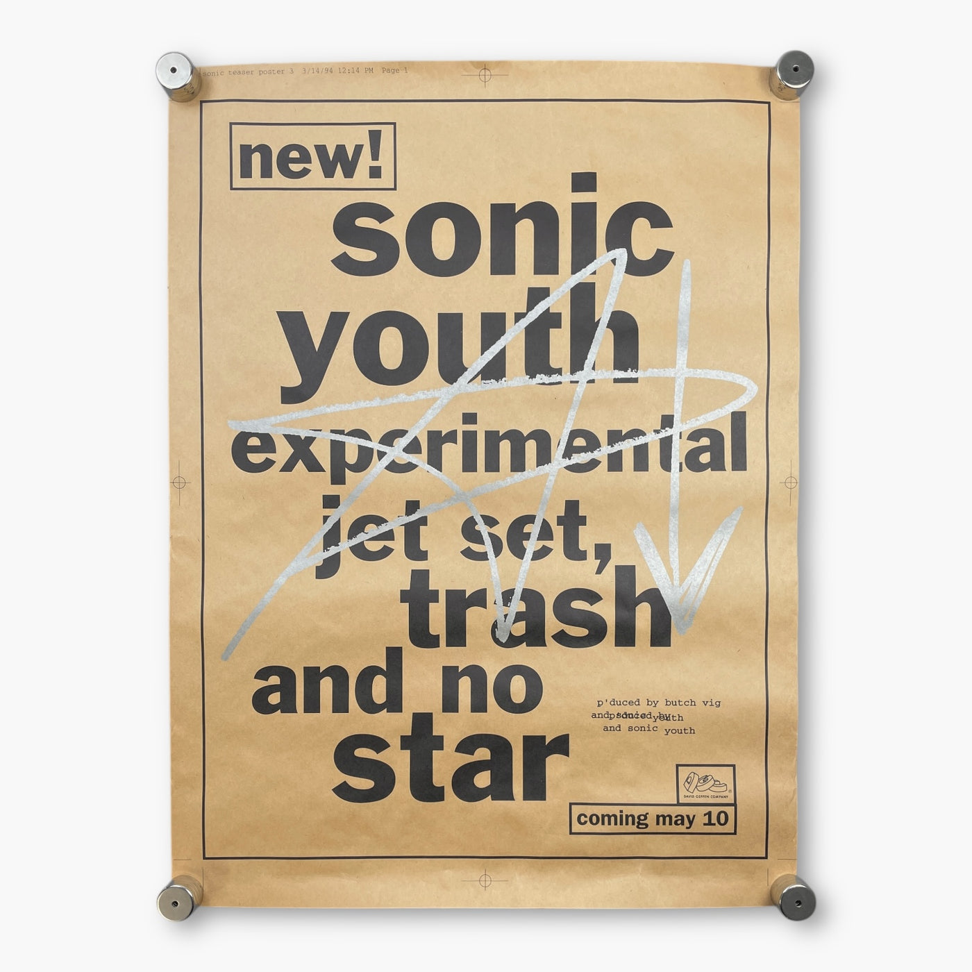 1994 SONIC YOUTH POSTER