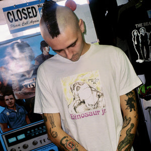 DINOSAUR JR. YLAOM VINTAGE WHITE T-SHIRT