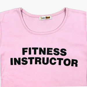 EARLY 00S FITNESS INSTRUCTOR BABY TEE