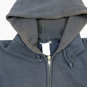 1990s NAVY ZIP UP HOODIE
