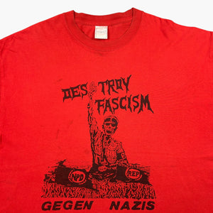 EARLY 00S DESTROY FASCISM T-SHIRT
