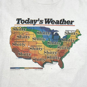 EARLY 90S TODAYS WEATHER T-SHIRT