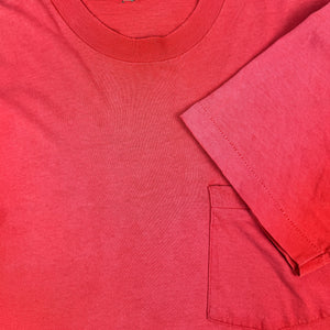 1980s SUN FADED RED POCKET T-SHIRT