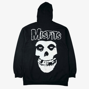 00s MISFITS 背面ロゴ フーディ ロングコート DMG90 2000S MISFITS ZIP UP HOODIE