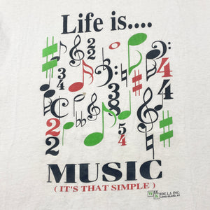 MID 90S LIFE IS MUSIC T-SHIRT