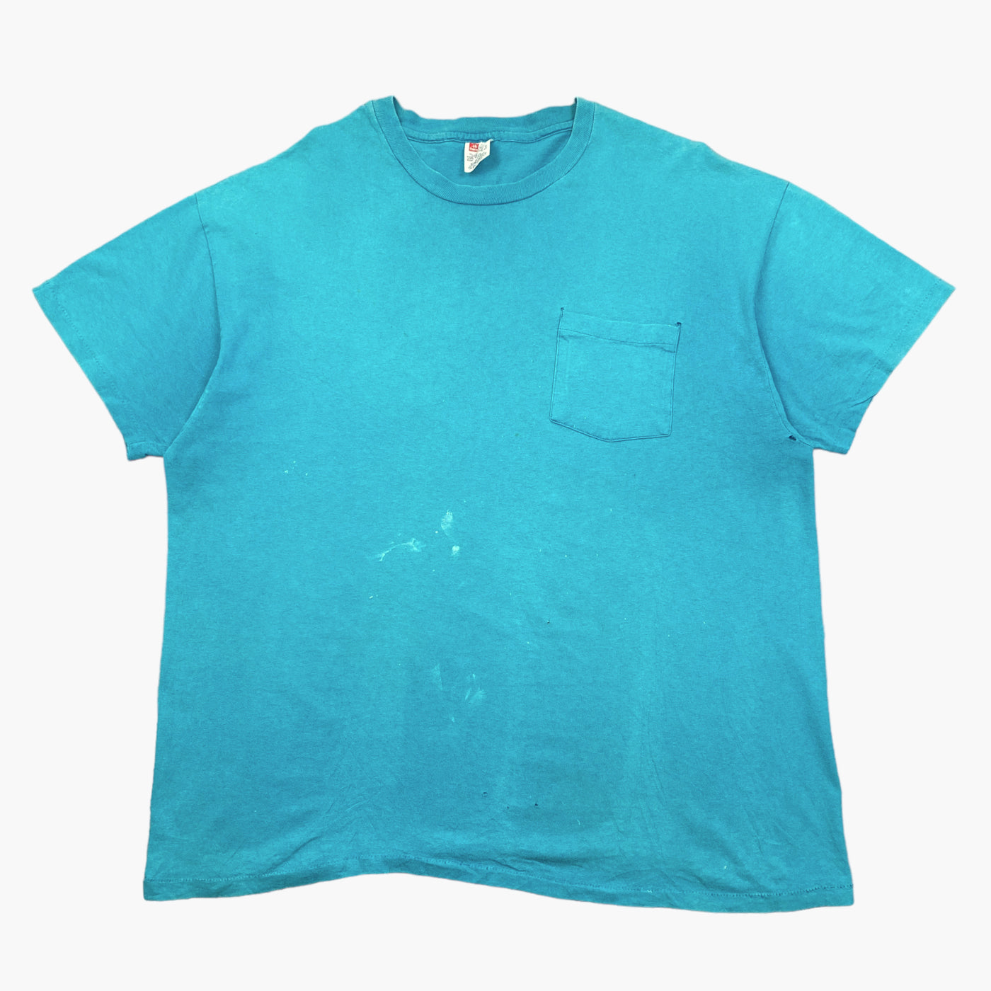 EARLY 90S TEAL POCKET T-SHIRT
