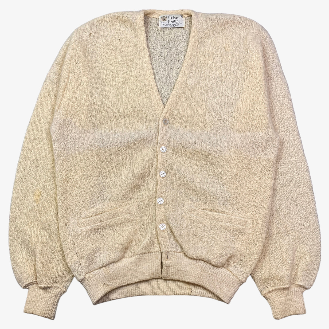 人気ブランドの新作 カーディガン 60s VINTAGE EUROPE MOHAIR CARDIGAN ...