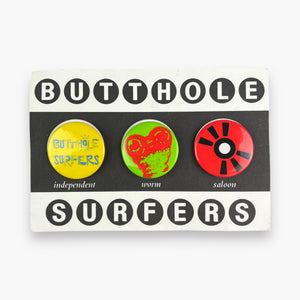 1993 BUTTHOLE SURFERS PIN BADGE SET