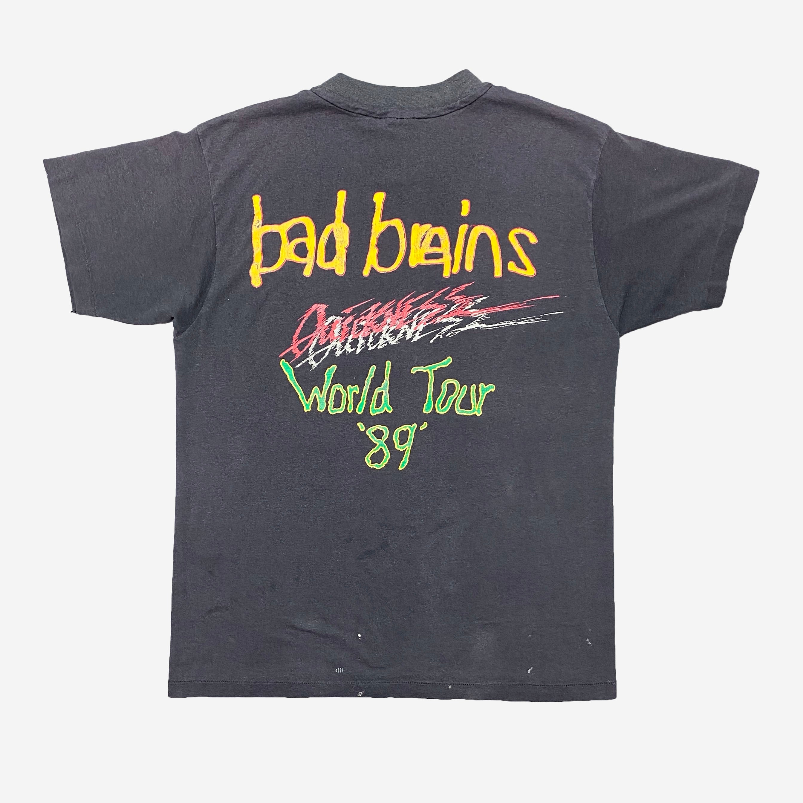 バッドブレインズBAD BRAINS 89 WORLD TOUR T シャツ　オフィシャル