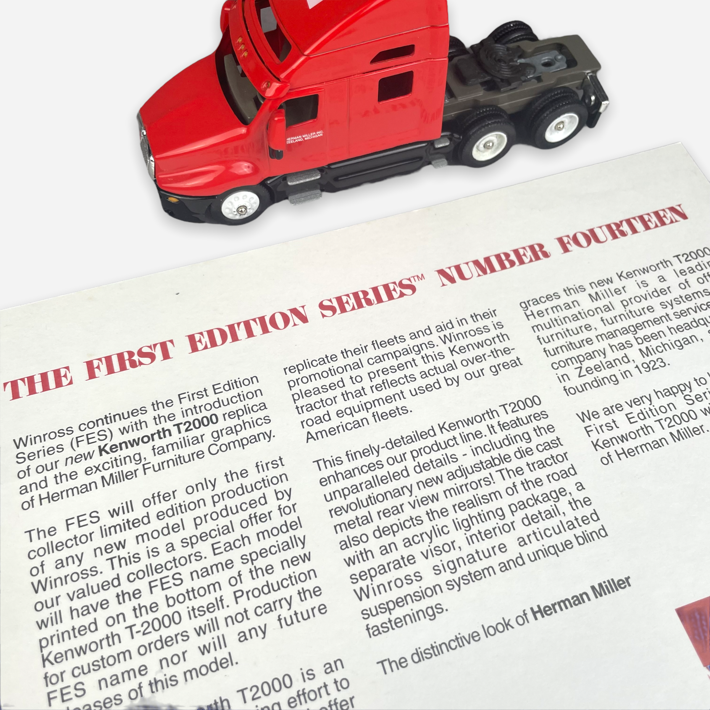 1999 HERMAN MILLER TRUCK REPLICA – JERKS™ 1999 HERMAN MILLER TRUCK REPLICA – JERKS™