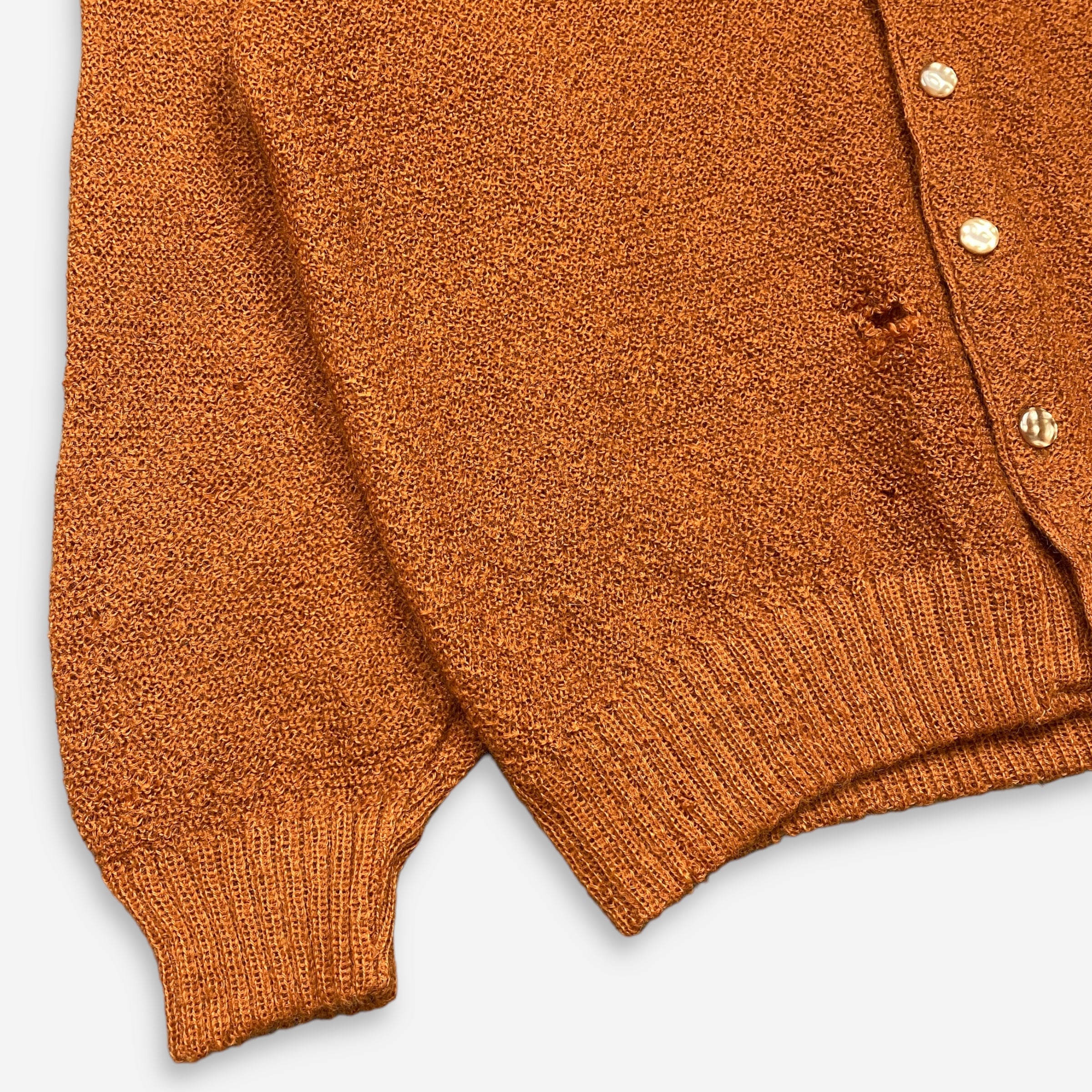 60S OXIDE ORANGE MOHAIR CARDIGAN – JERKS™