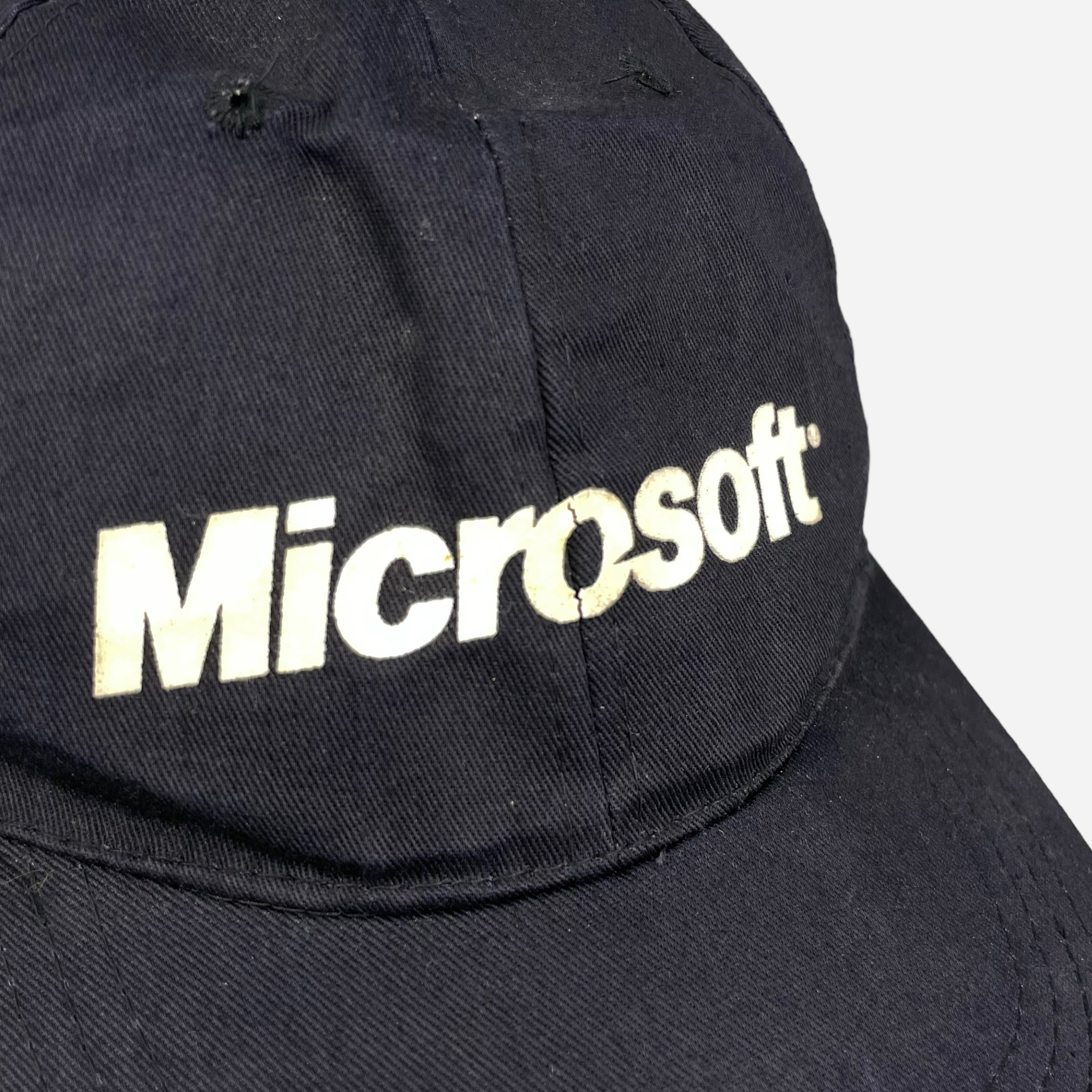 90s Microsoft Windows 企業 ベージュ 6パネル C186 - 帽子