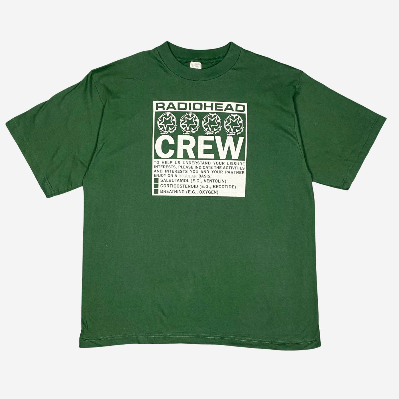 1997 Radiohead Crew T-SHIRT