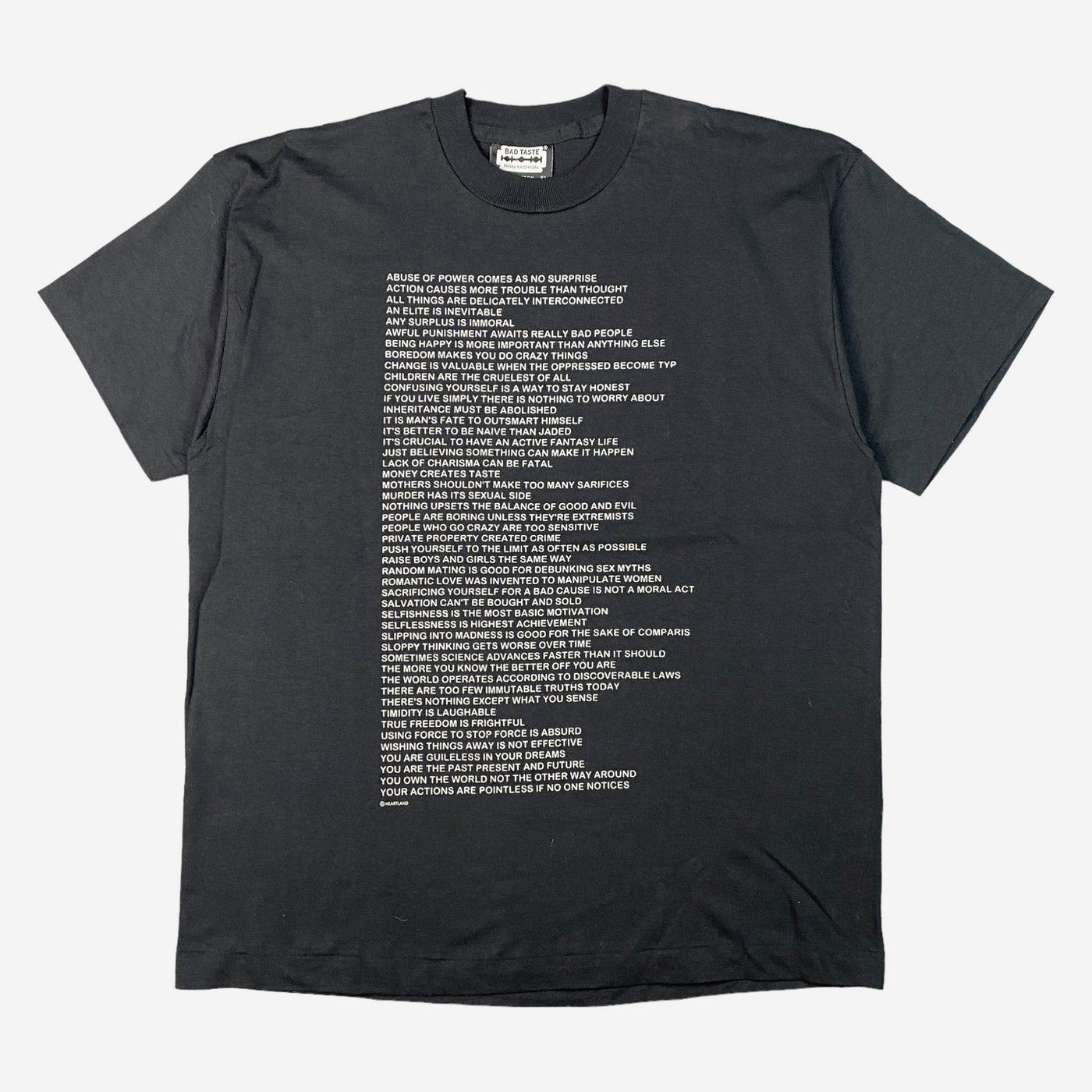 MID 90S JENNY HOLZER TRUISMS T-SHIRT