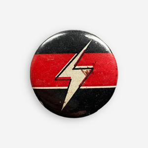 80S THROBBING GRISTLE PIN BADGE