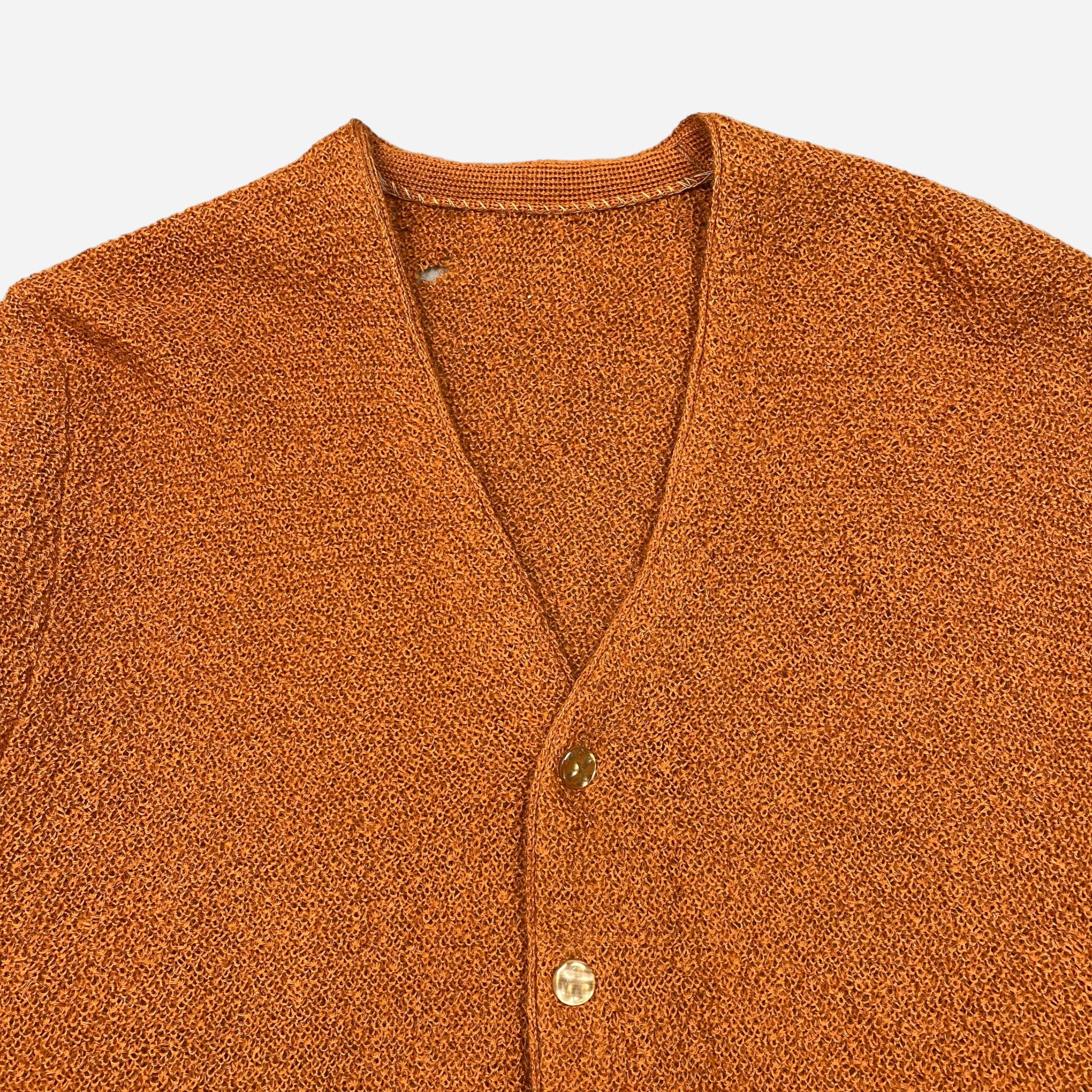 60S OXIDE ORANGE MOHAIR CARDIGAN – JERKS™
