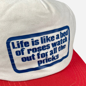 LATE 80S BED OF ROSES CAP