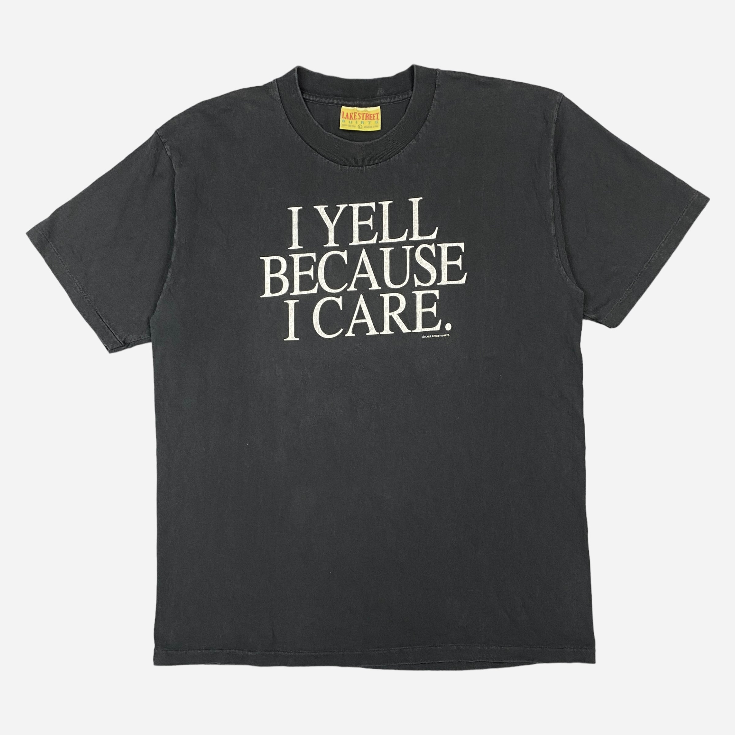 EARLY 90S I YELL BECAUSE I CARE T-SHIRT – JERKS™