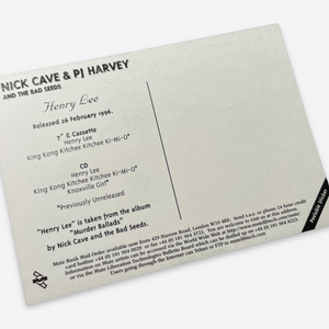 1996 NICK CAVE & P.J. HARVEY STICKER