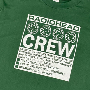 1997 Radiohead Crew T-SHIRT