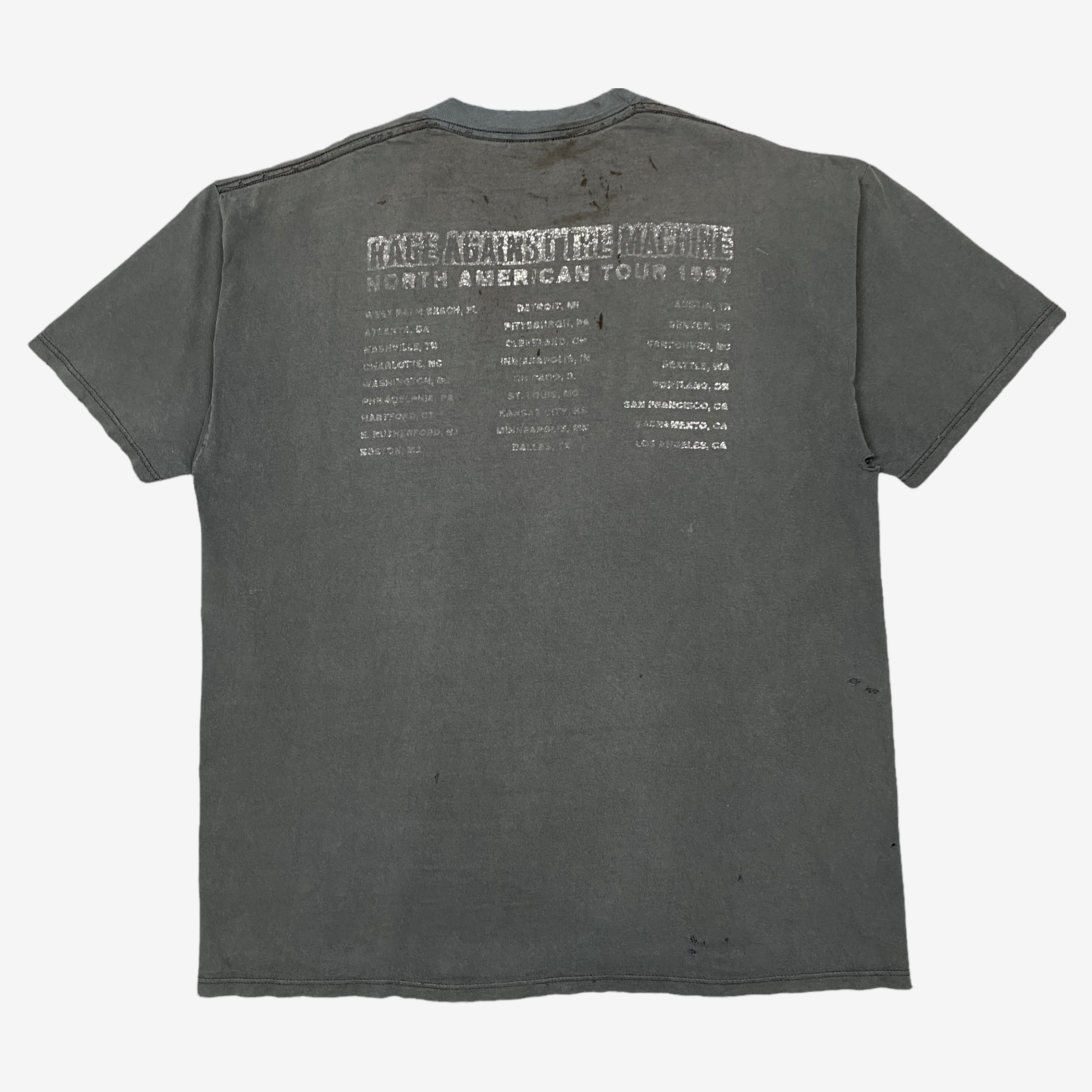 1997 RAGE AGAINST THE MACHINE T-SHIRT – JERKS™ 1997 RAGE AGAINST THE MACHINE T-SHIRT – JERKS™
